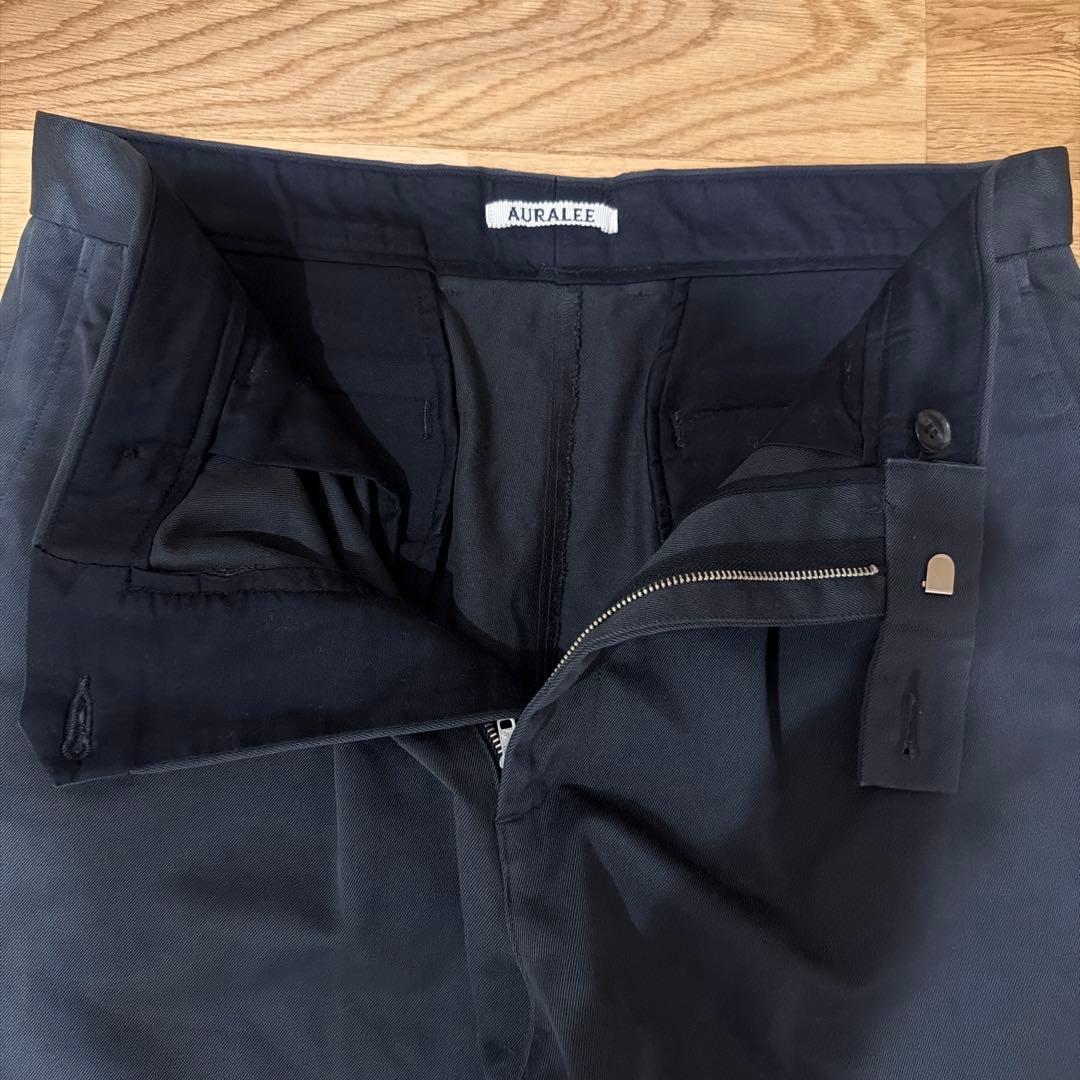 AURALEE オーラリー ワンタック チノパン スラックス グレー 4 極美品