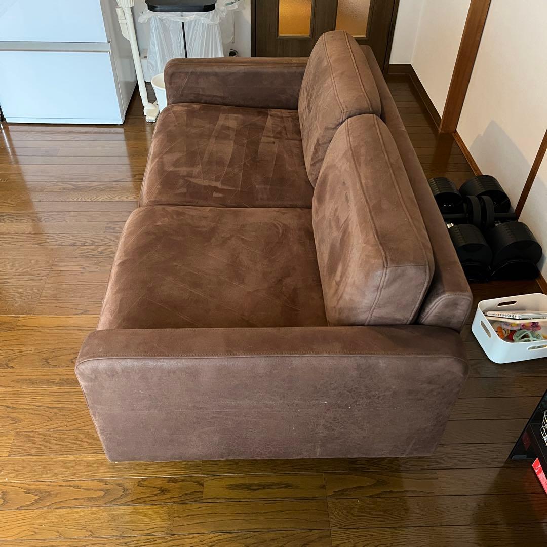 週末限定値下げ【クラッシュゲート】フリート 2人掛けソファ（レザーテックス）