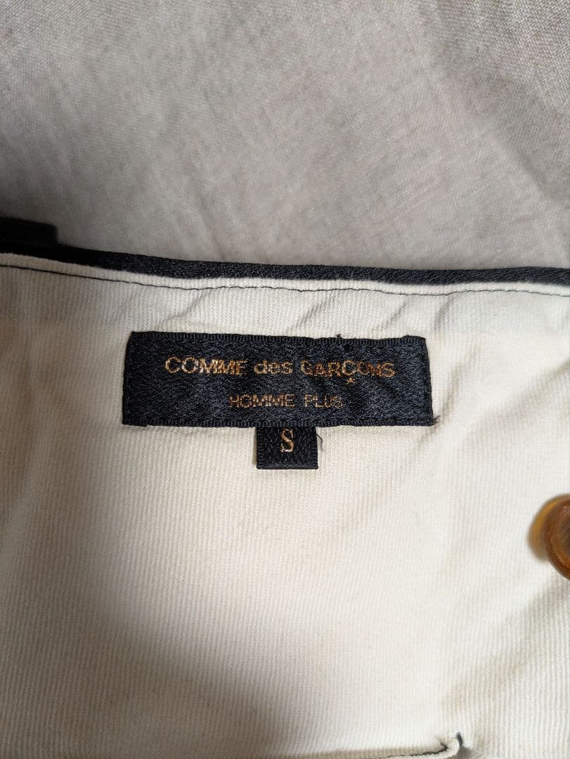 コムデギャルソンオムプリュス ポリエステル2タックワイドショートパンツ 黒 S