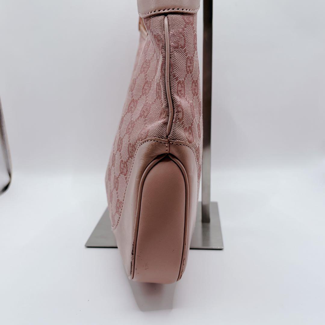 【希少】GUCCI ジャッキー GG セミショルダーバッグ ピンク 保存袋付き