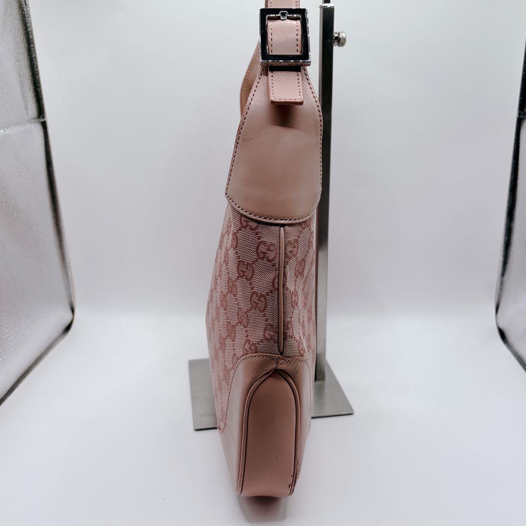 【希少】GUCCI ジャッキー GG セミショルダーバッグ ピンク 保存袋付き