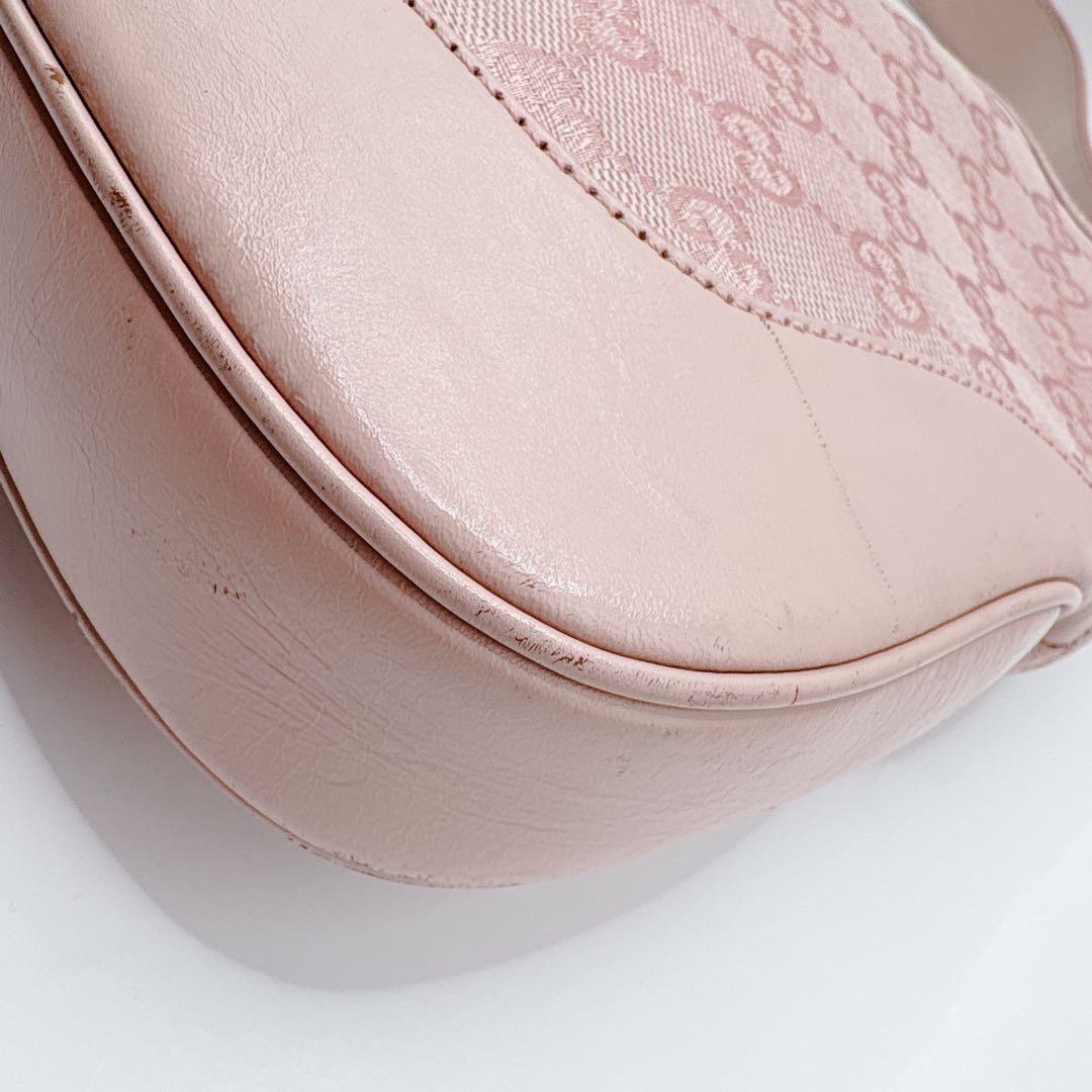 【希少】GUCCI ジャッキー GG セミショルダーバッグ ピンク 保存袋付き