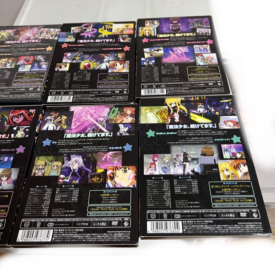 魔法少女リリカルなのはdvd、A's Vol.1〜6 初回限定版もあり