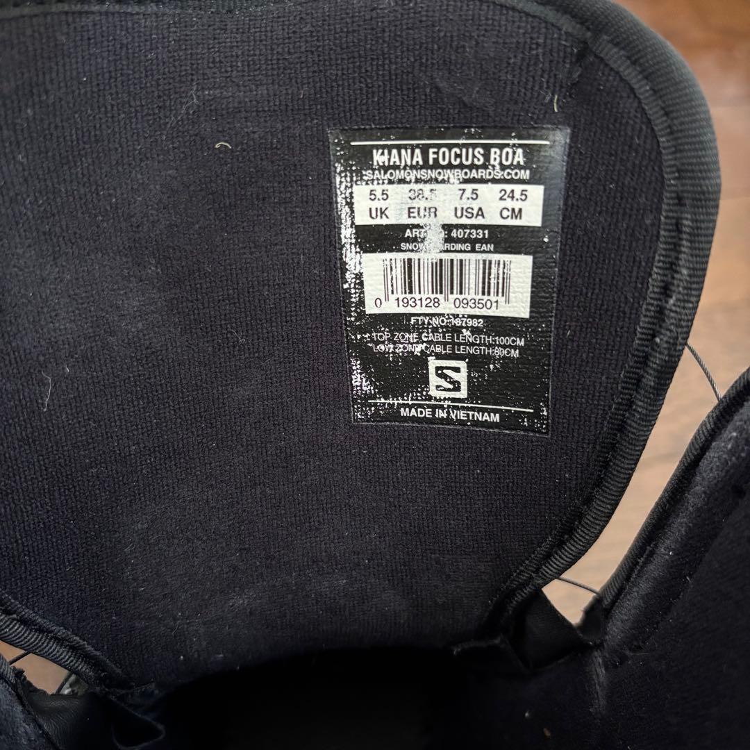 スノーボード salomon KIANAFOCUSBOA 24.5cm