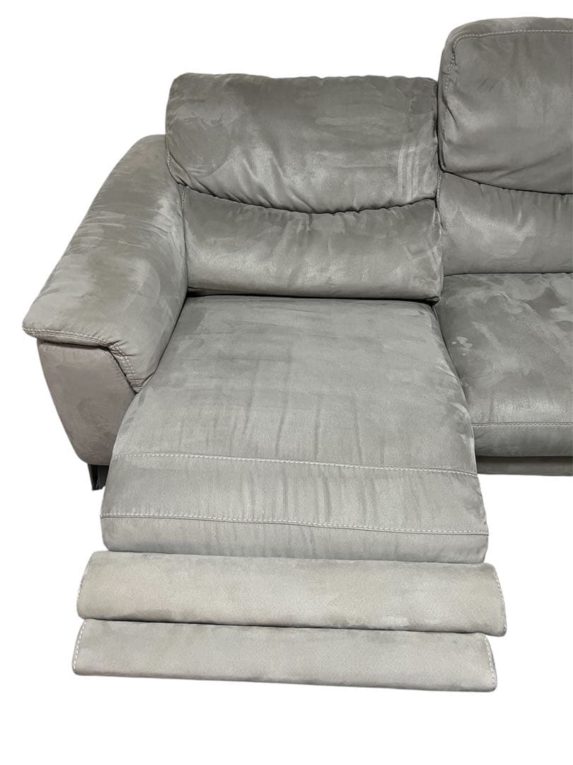 東京インテリア　グレー コーナーソファ カウチ　引き取り専用