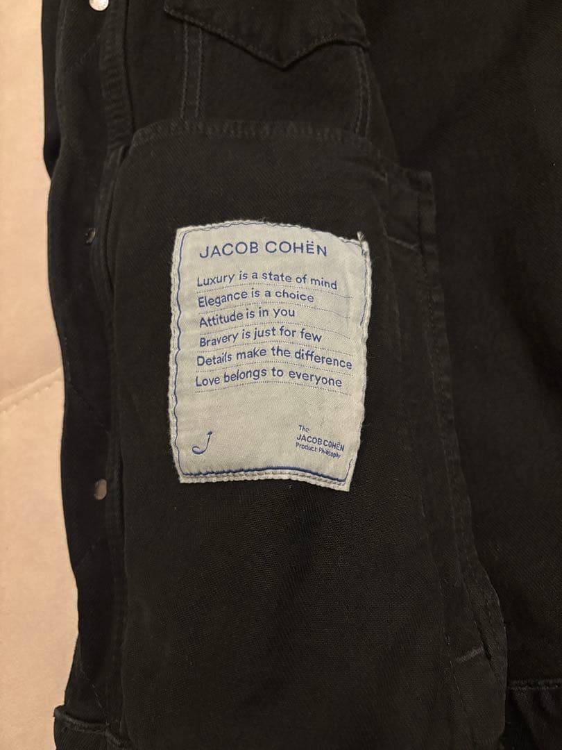 JACOB COHEN ブラックデニムジャケット　定価約9.8万円