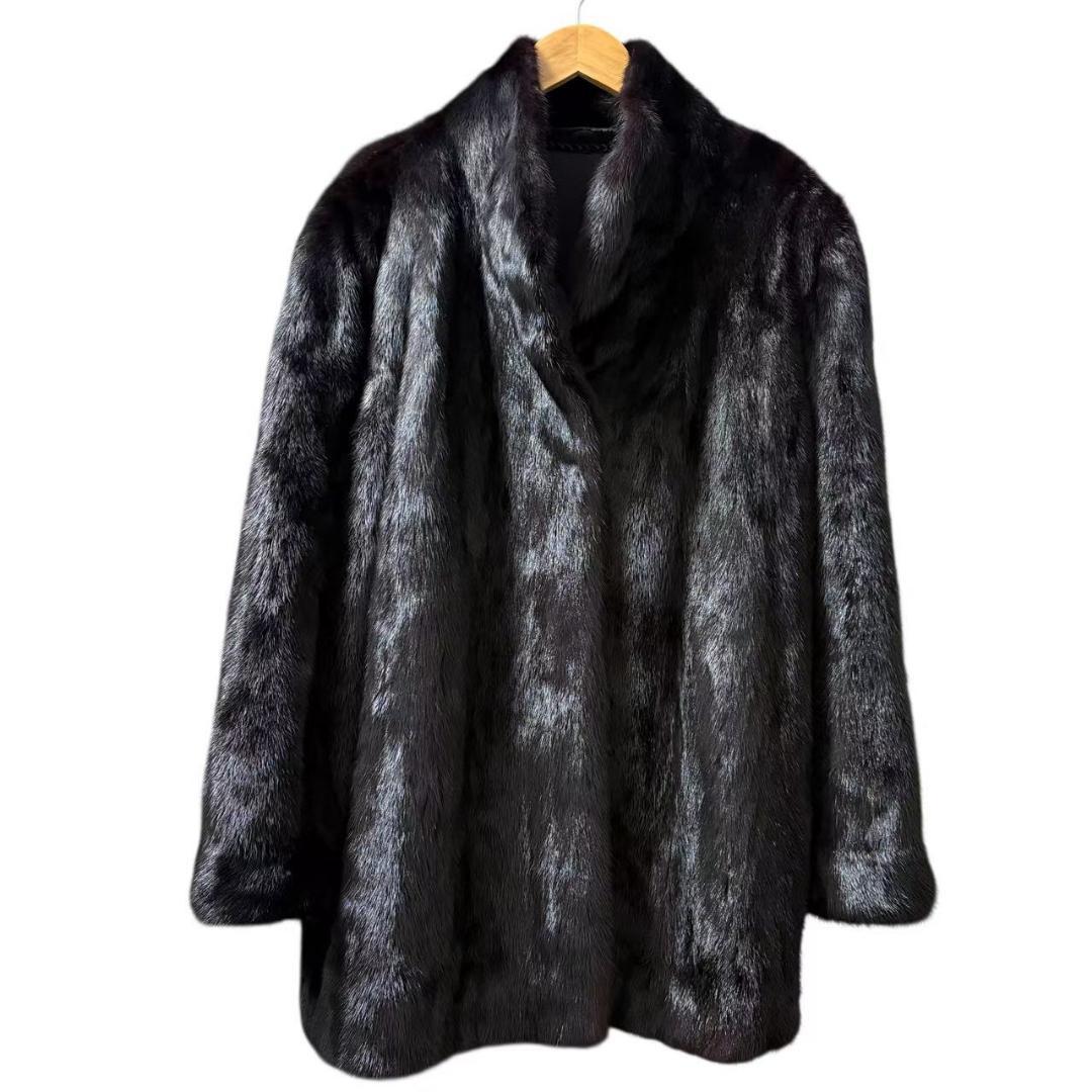 美品　SAGA MINK　ミンクコート 　リアルファーコート　毛皮　艶◎　柔らか