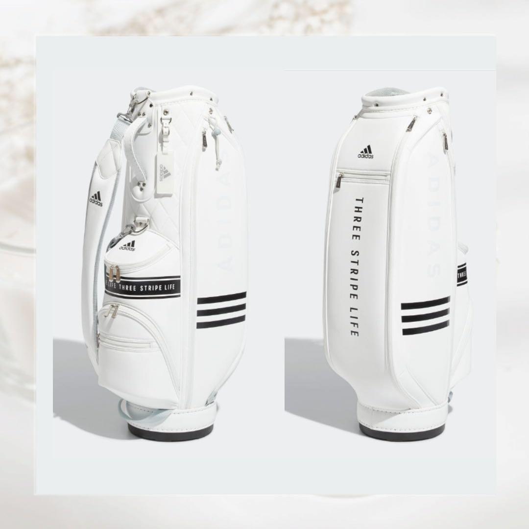 [美品] adidas THREE STRIPE LIFE ゴルフバッグ