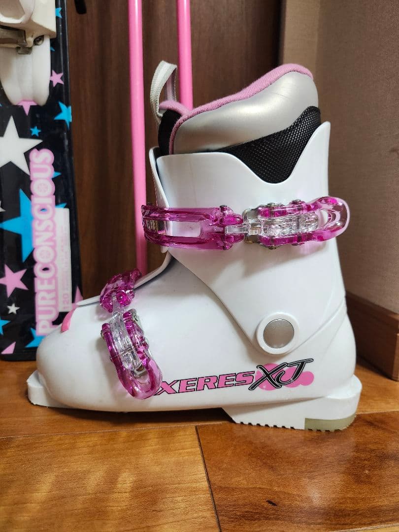 子供用スキーセット　スキー板　120cm　 ブーツ　22cm　ストック 90cm