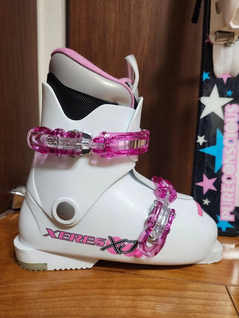 子供用スキーセット　スキー板　120cm　 ブーツ　22cm　ストック 90cm