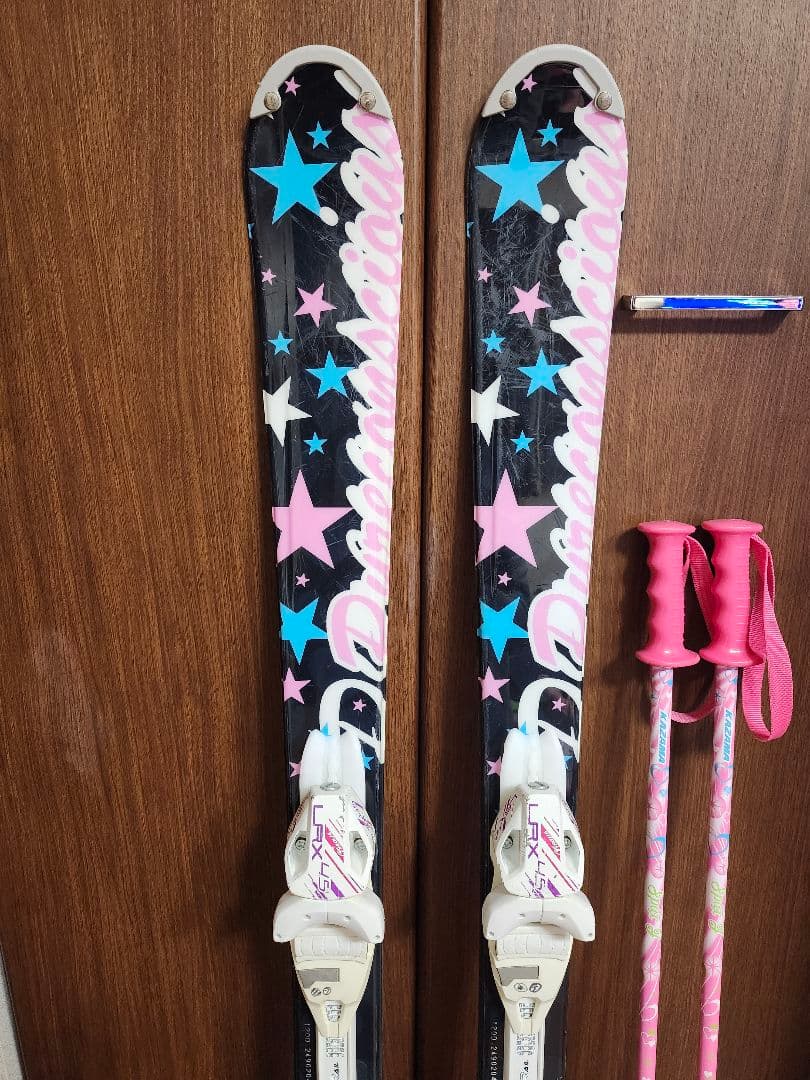 子供用スキーセット　スキー板　120cm　 ブーツ　22cm　ストック 90cm