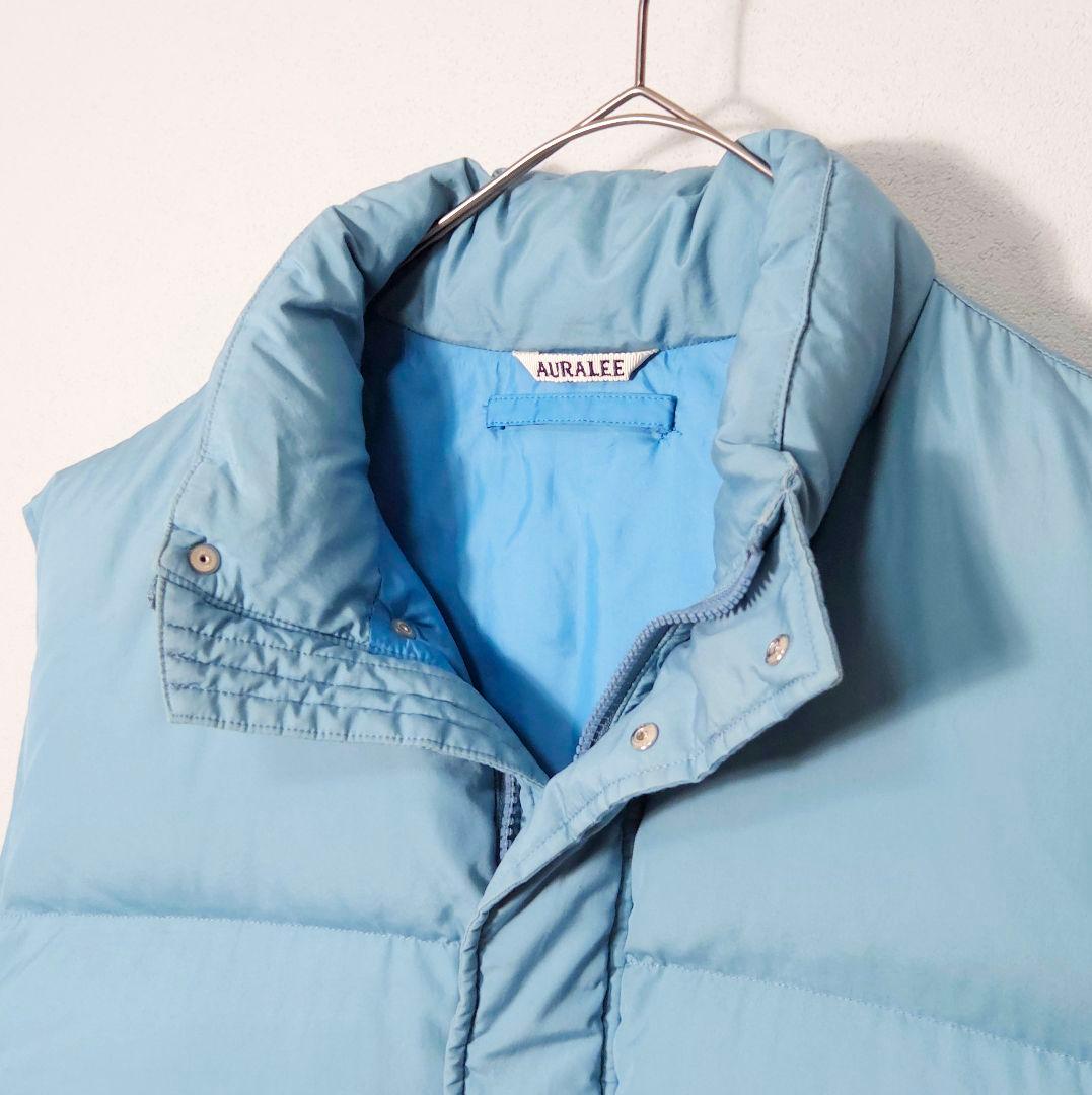 ジャケット・アウター AURALEE SUVIN HIGH COUNT CLOTH DOWN VEST