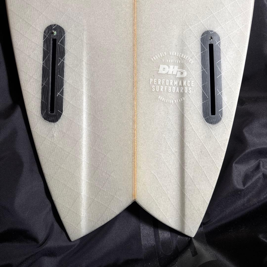 DHD MINI twin2 サーフボード5.3 ミニツイン　フィッシュ グレー