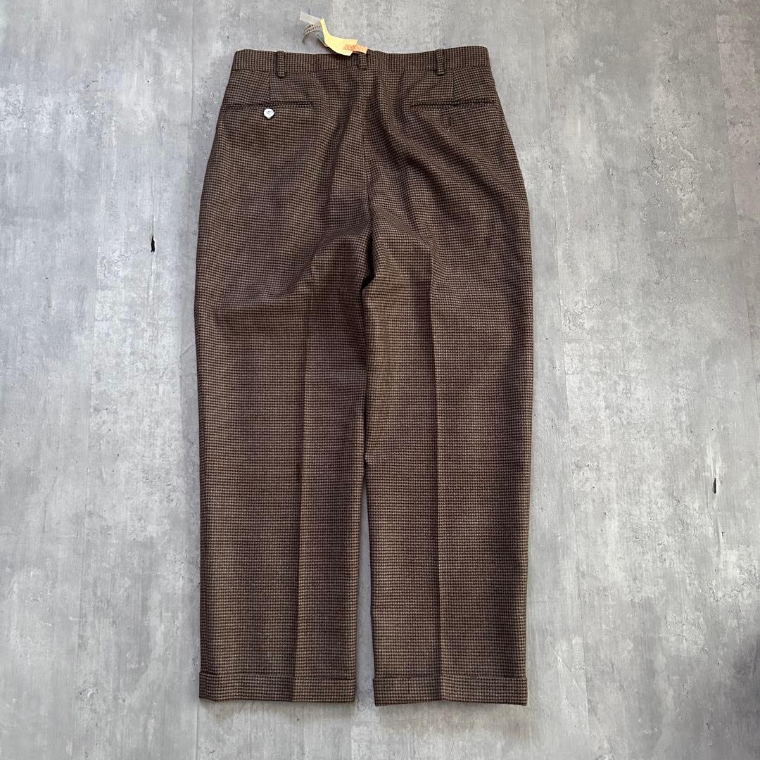 ポロバイラルフローレン 90s 千鳥格子 ウールスラックス 2タック 秋冬 82