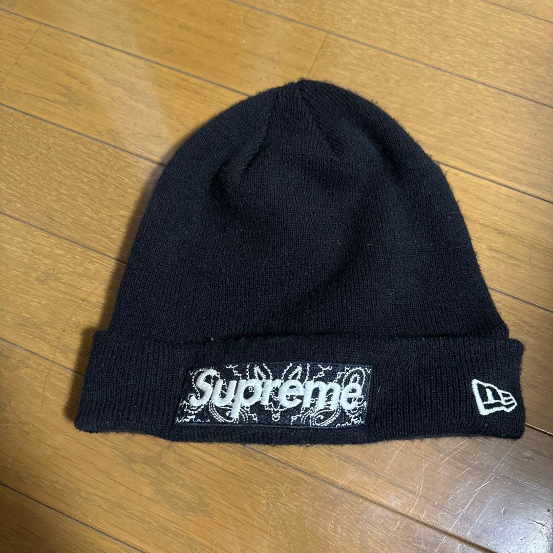 Supreme × New Era Box Logo Beanie バンダナ