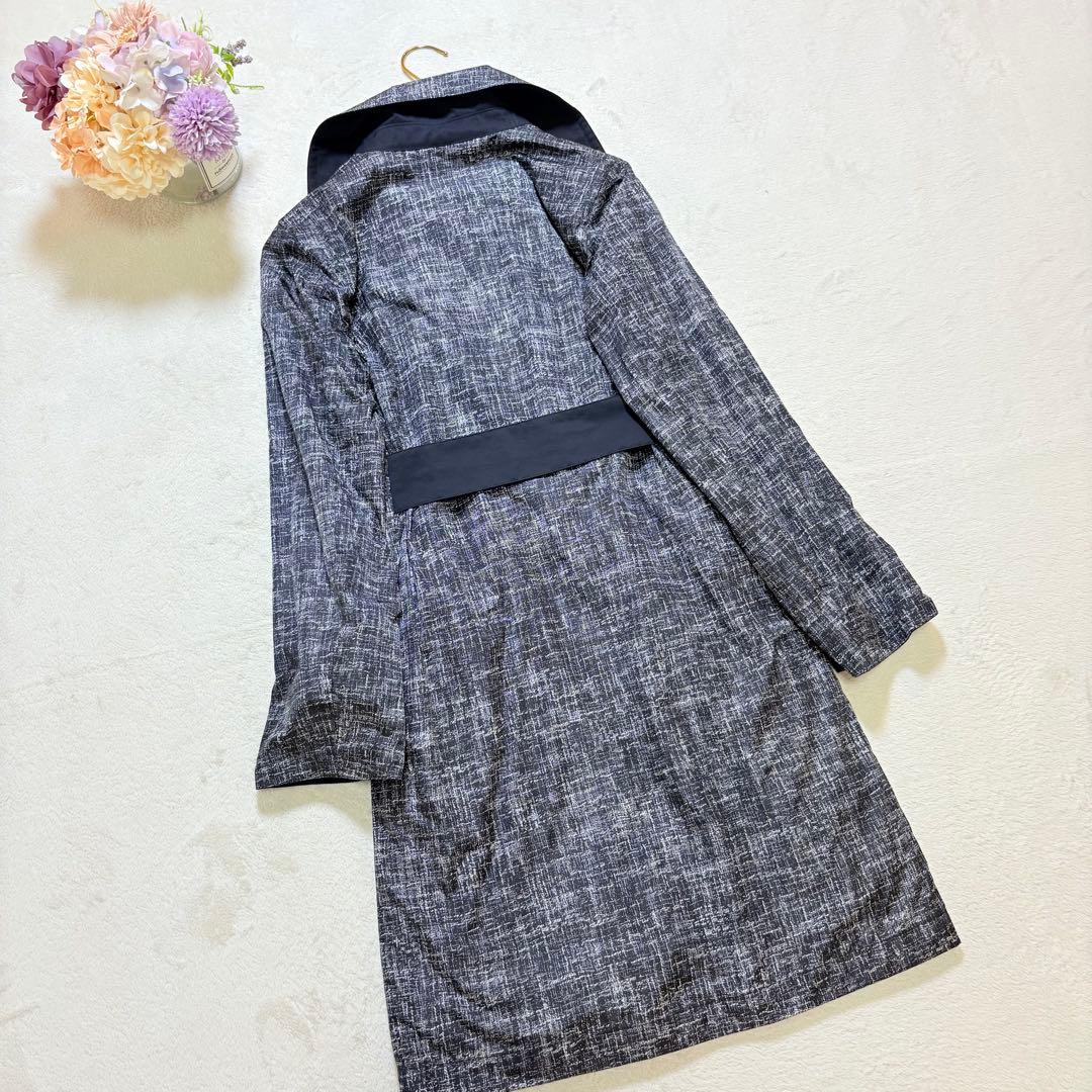 Max Mara RAIN WEAR リバーシブルナイロンコート　黒　36