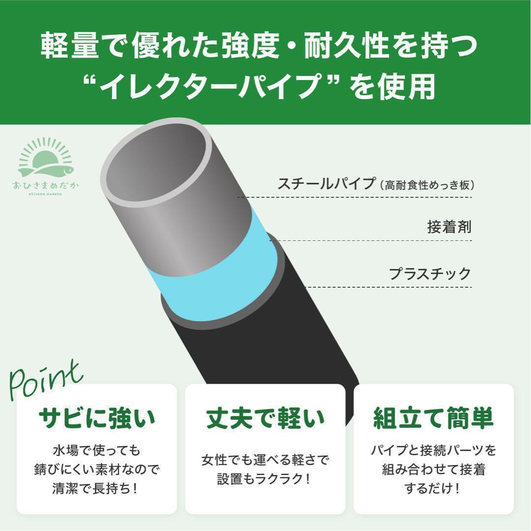 ★メダカ飼育ラック黒2段12個置き★ めだか飼育棚NVBOXビオトープ