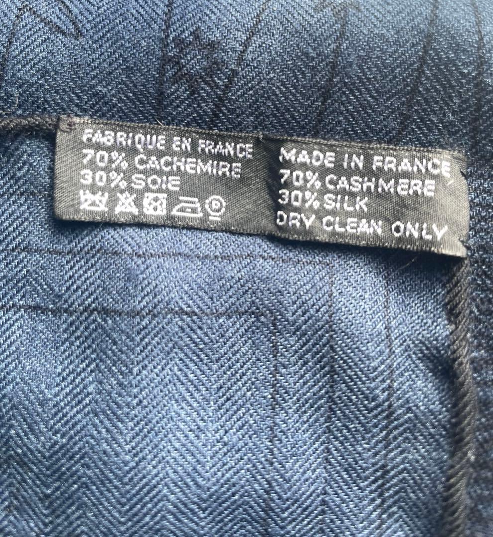 は*い様 HERMESカレジェアン140 野村大輔 初期デザイン ネイビー 美品