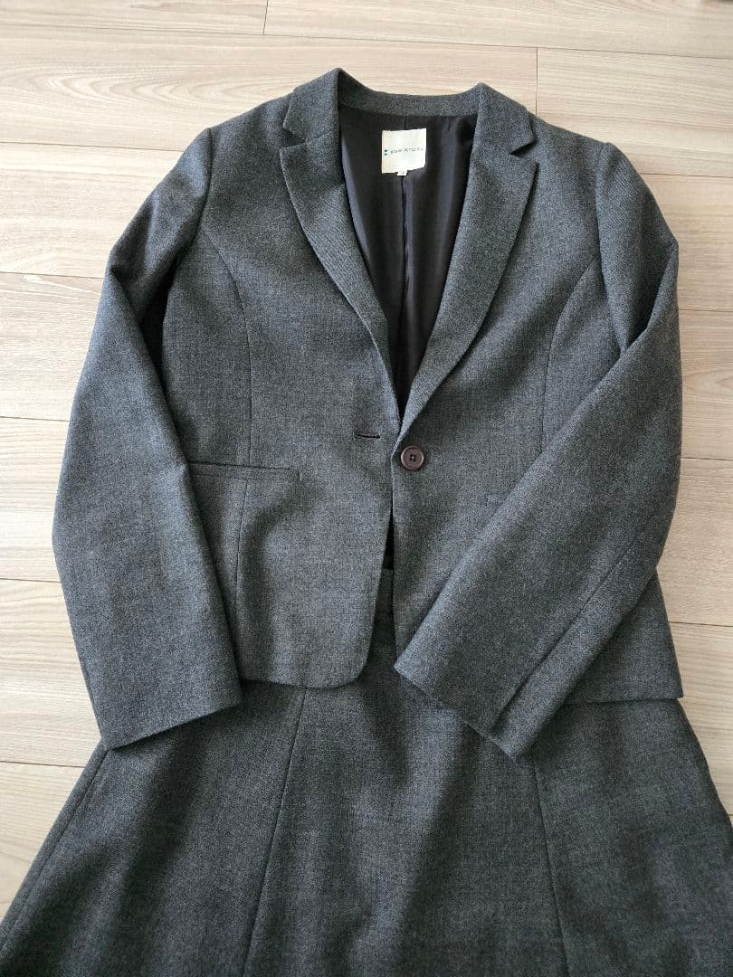 最終価格　組曲　秋冬ウール100%スカートスーツ上下　11号　ONWARD