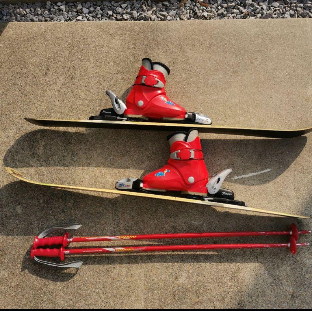 【モニークさん専用】スキーセット　板100cm ブーツ18.５cm