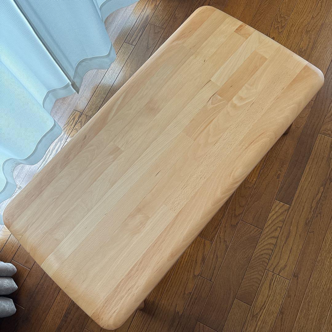 ちびぎゃら様リクエスト品】ニトリ センターテーブル 天然木 Nコレ幅100cm