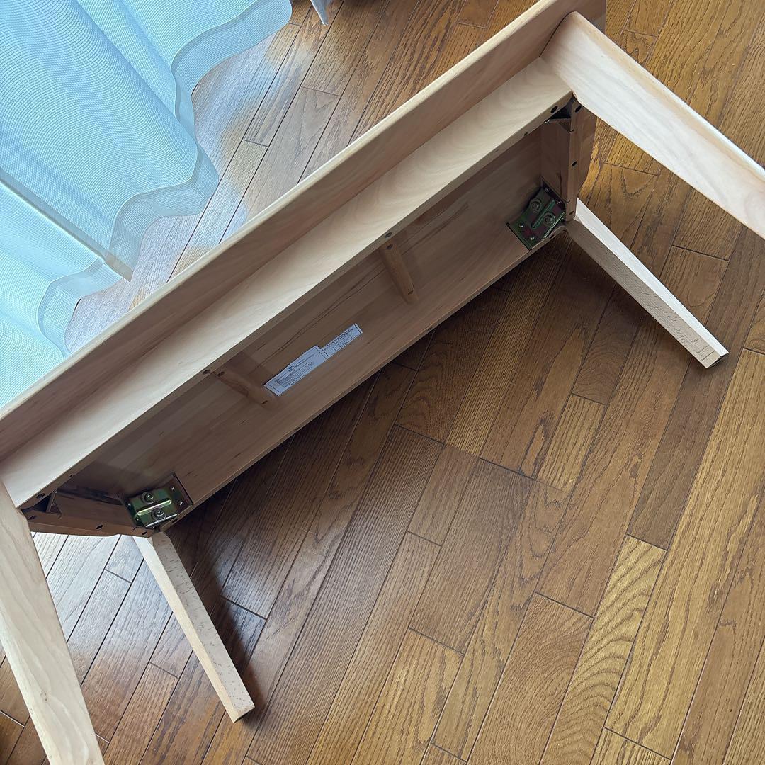 ちびぎゃら様リクエスト品】ニトリ センターテーブル 天然木 Nコレ幅100cm