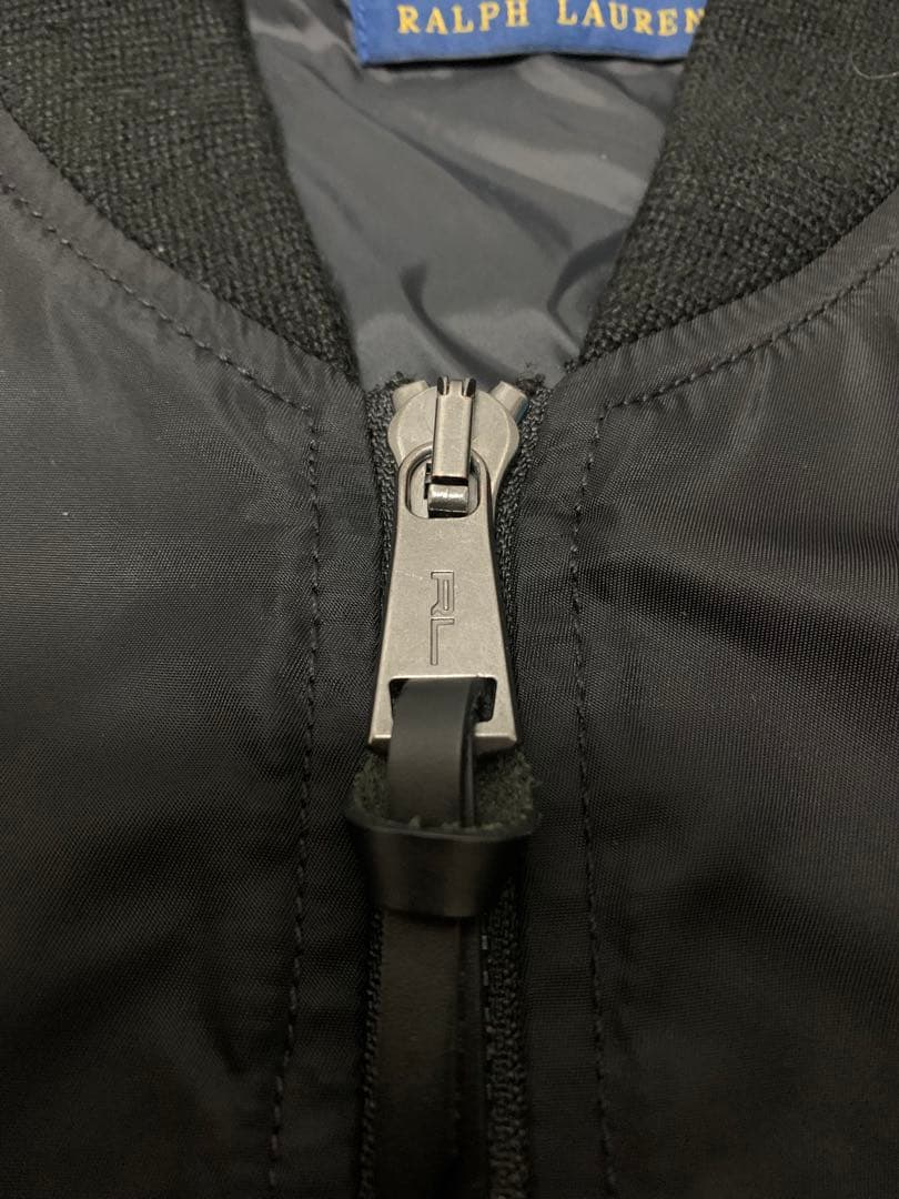 ポロラルフローレンMA-1フライトジャケット ブラック50s 60s y2k