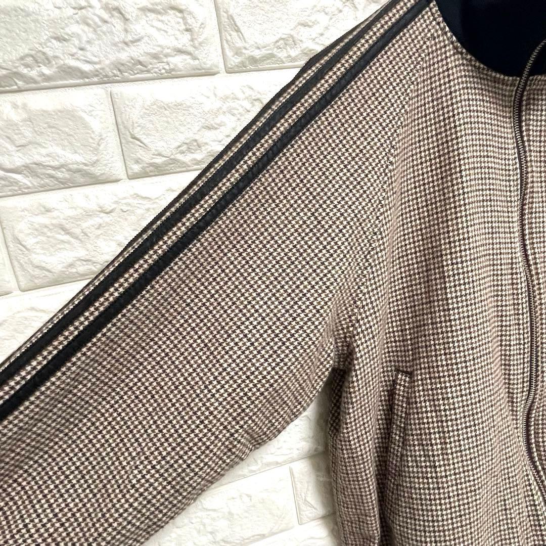 OASIS リアムギャラガー着 adidas 千鳥柄 ウール ツイードジャケット