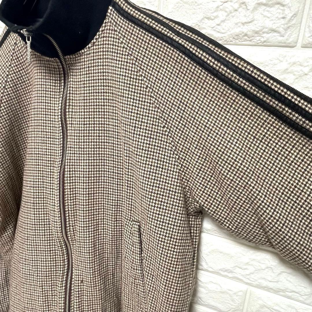 OASIS リアムギャラガー着 adidas 千鳥柄 ウール ツイードジャケット