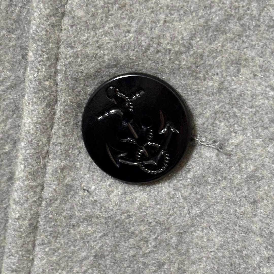 Schott ショット ピーコート シングル キルティング裏地 グレー USA製