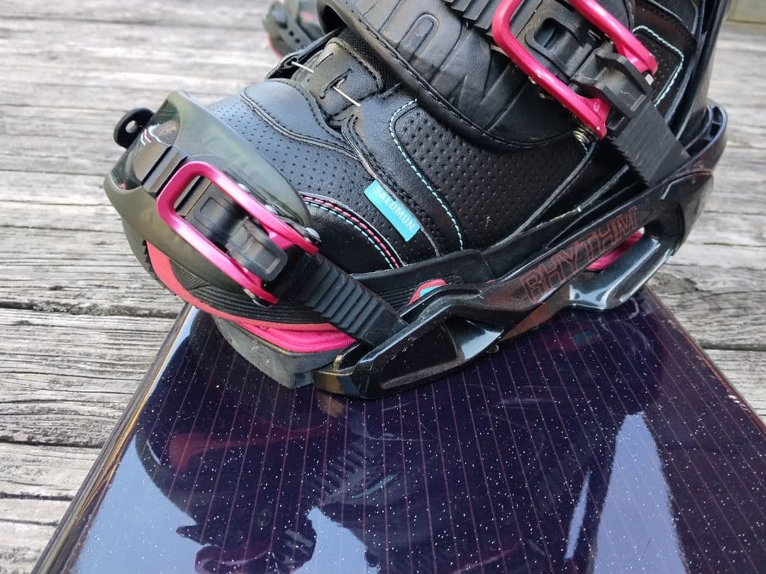 ジュニアスノーボード 3点セット SPOON 135 サロモン ブーツ 24.5