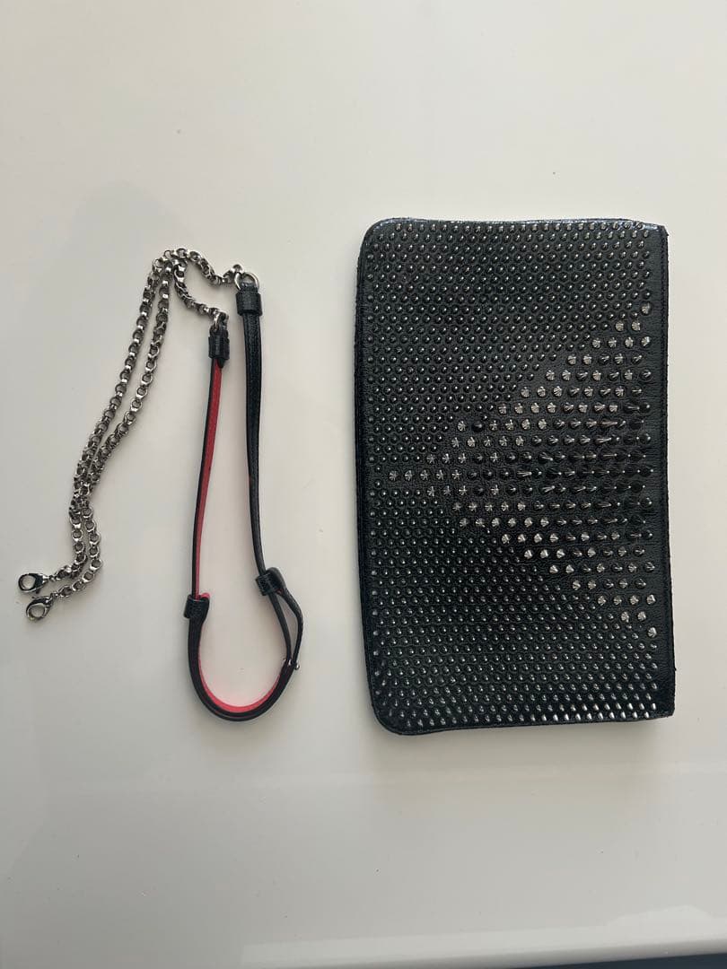 Christian Louboutin ブラック ウォレットチェーン
