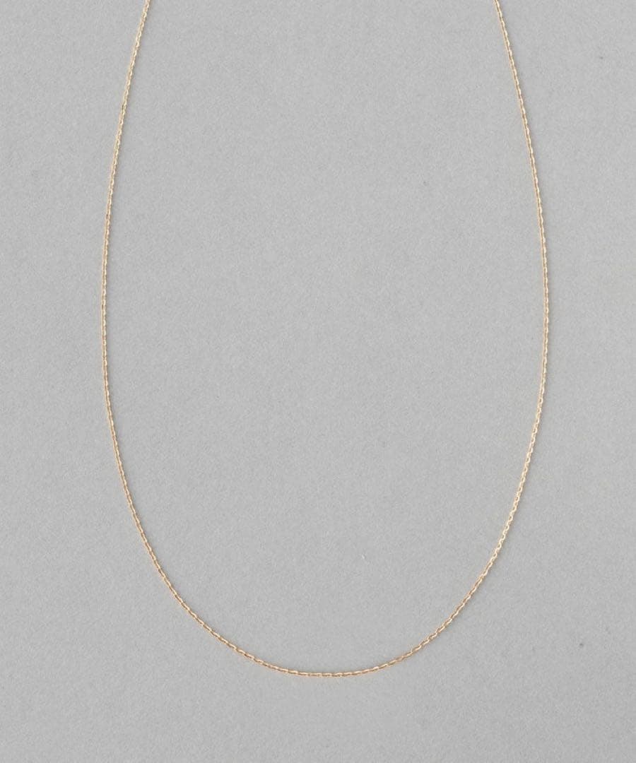 ete K18YG ミラーカットチェーン ネックレス イエローゴールド