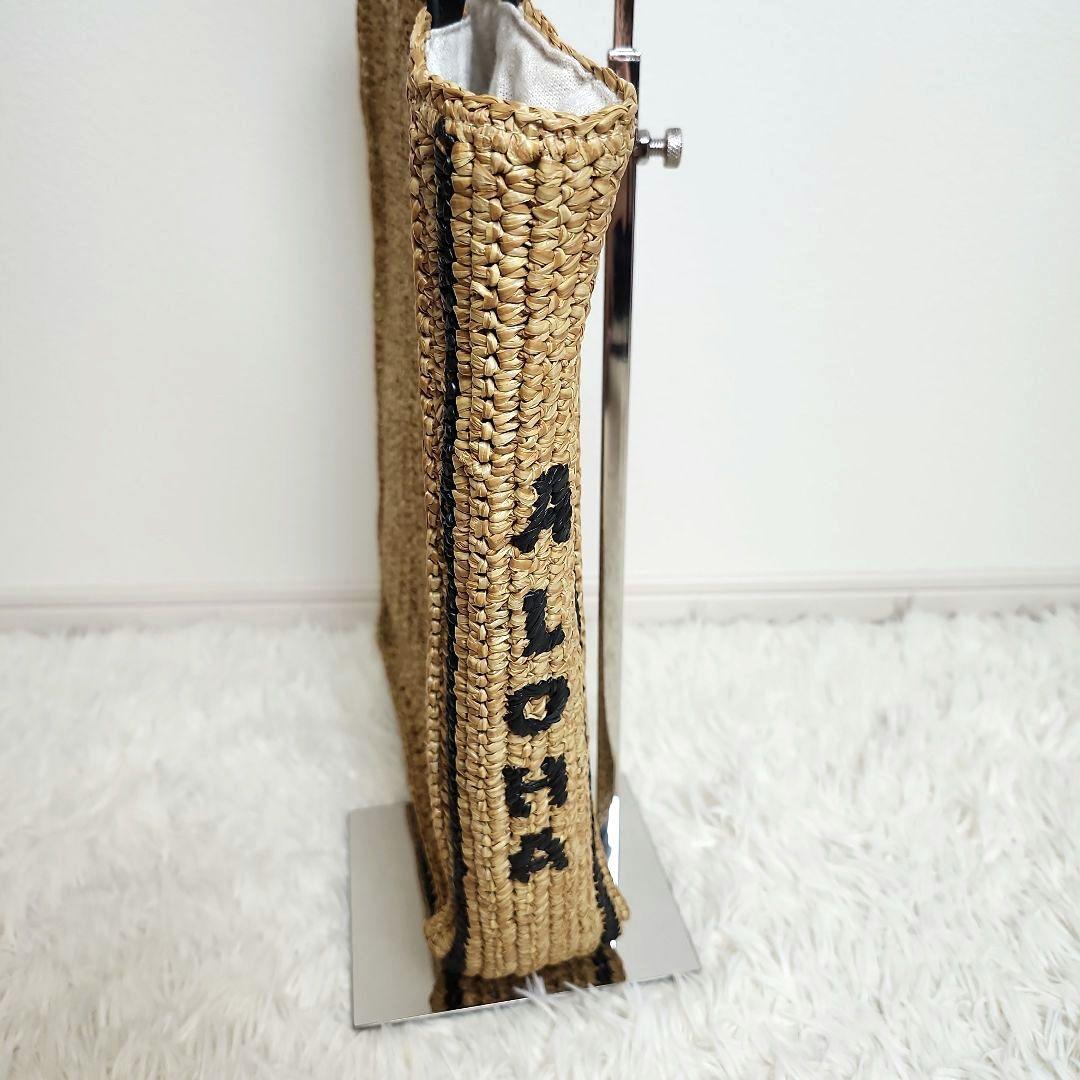 【極美品】LION COFFEE ライオン刺繍 トートバッグ　カゴ