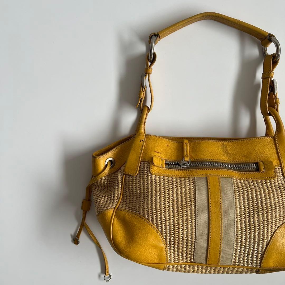 バッグ PRADA VITELLO DIANO WOVEN SHOULDER BAG