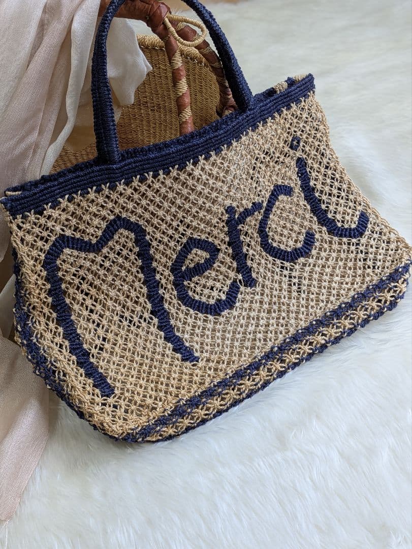 ♡the Jacksons♡　人気商品　 メッセージ刺繍 かごバッグ