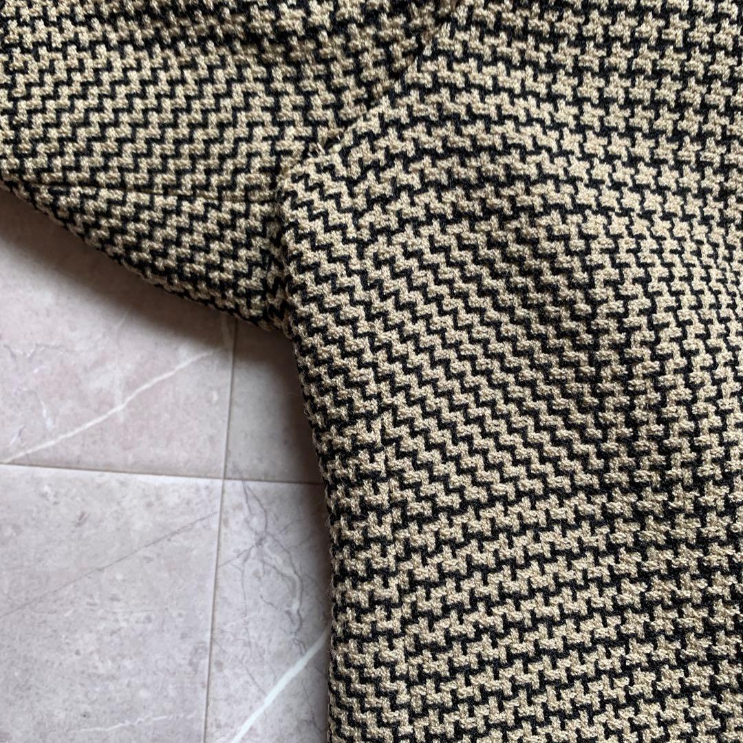 MaxMara マックスマーラ　千鳥格子ジャケット　ラナウール　白タグ　38