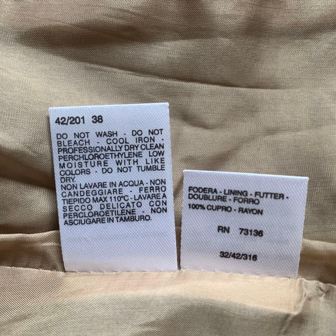 MaxMara マックスマーラ　千鳥格子ジャケット　ラナウール　白タグ　38