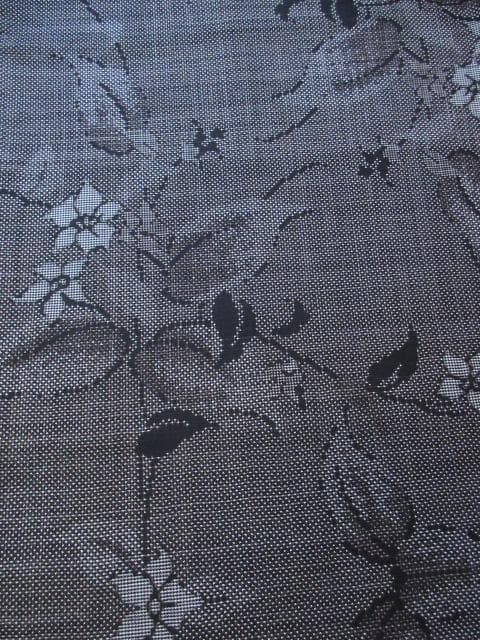 着用少ない！美品＊純泥染＊７マルキ＊本場大島紬＊防水済＊着物＊１６５ｃｍ＊裄６６