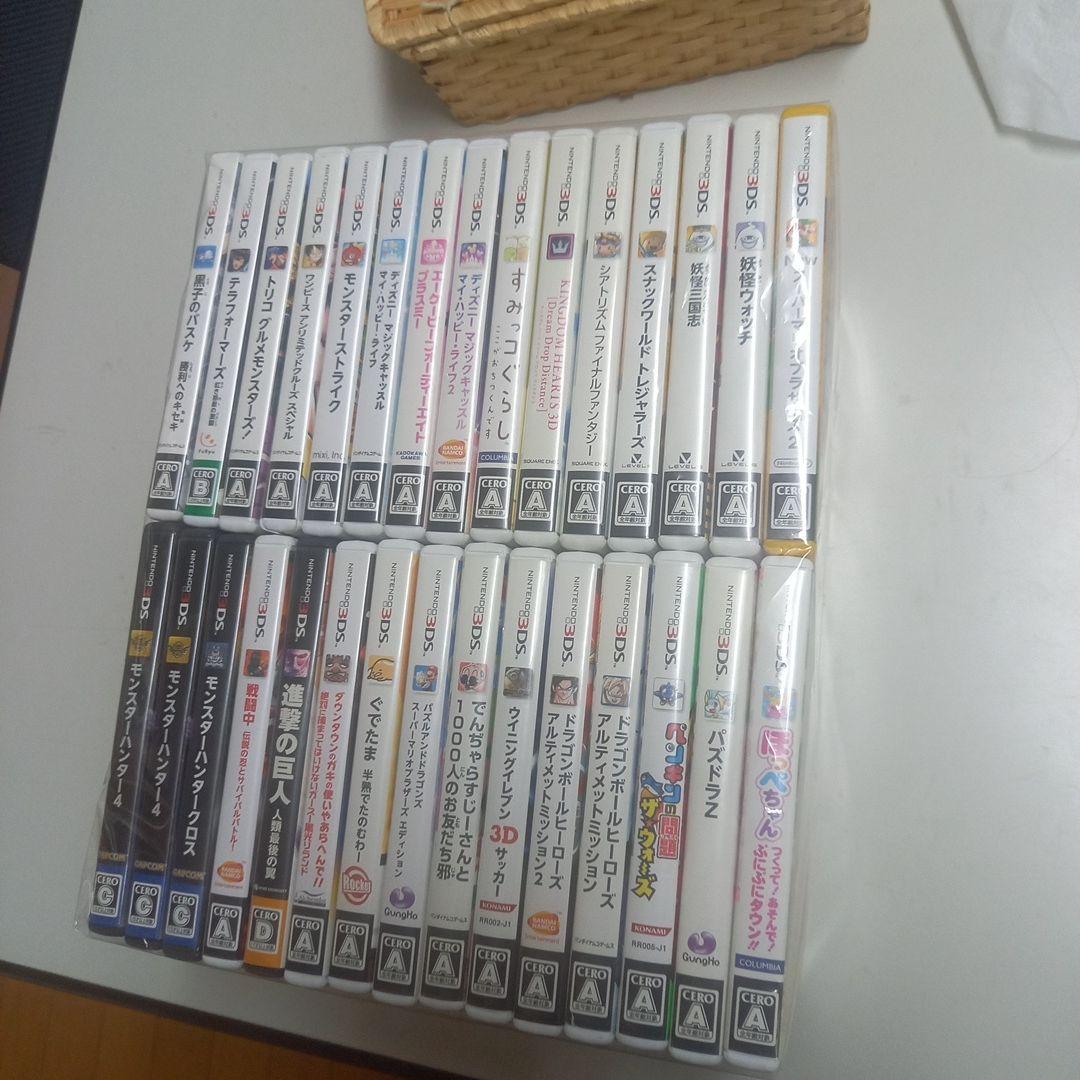 3DS ソフト30本セット　まとめ売り①　クリーニング済み