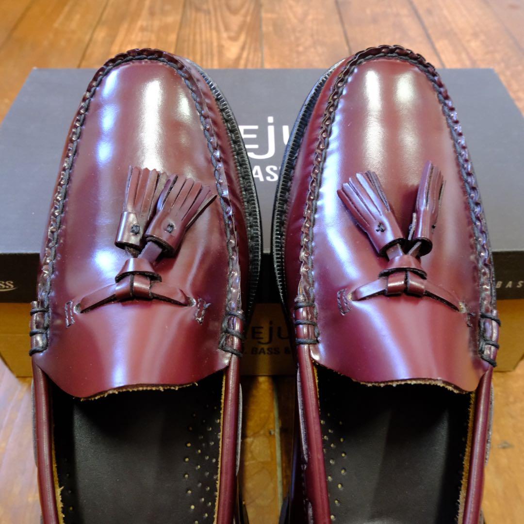 【G.H.BASS】 WEEJUNS バーガンディ タッセルローファー 9.5