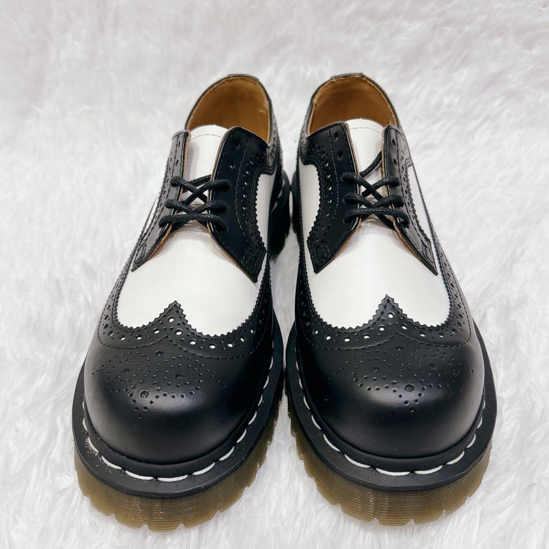 【新品未使用】Dr.Martens ドクターマーチン 白黒 バイカラー UK6