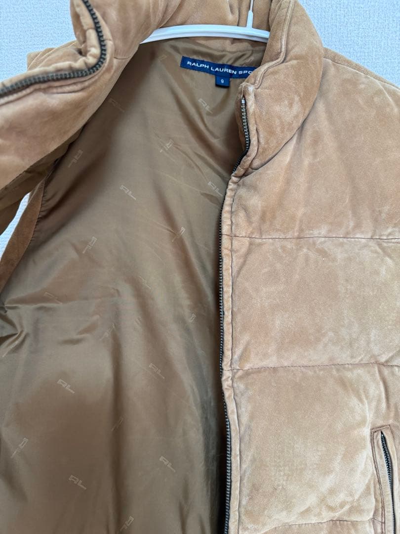 ラルフローレンスポーツ　レザーダウンベスト