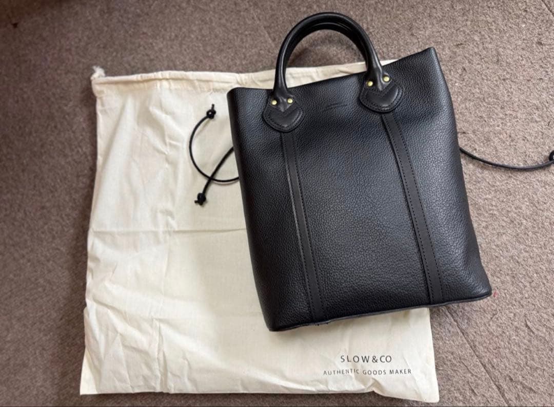 SLOW&CO 2WAYトートバッグ ブラック
