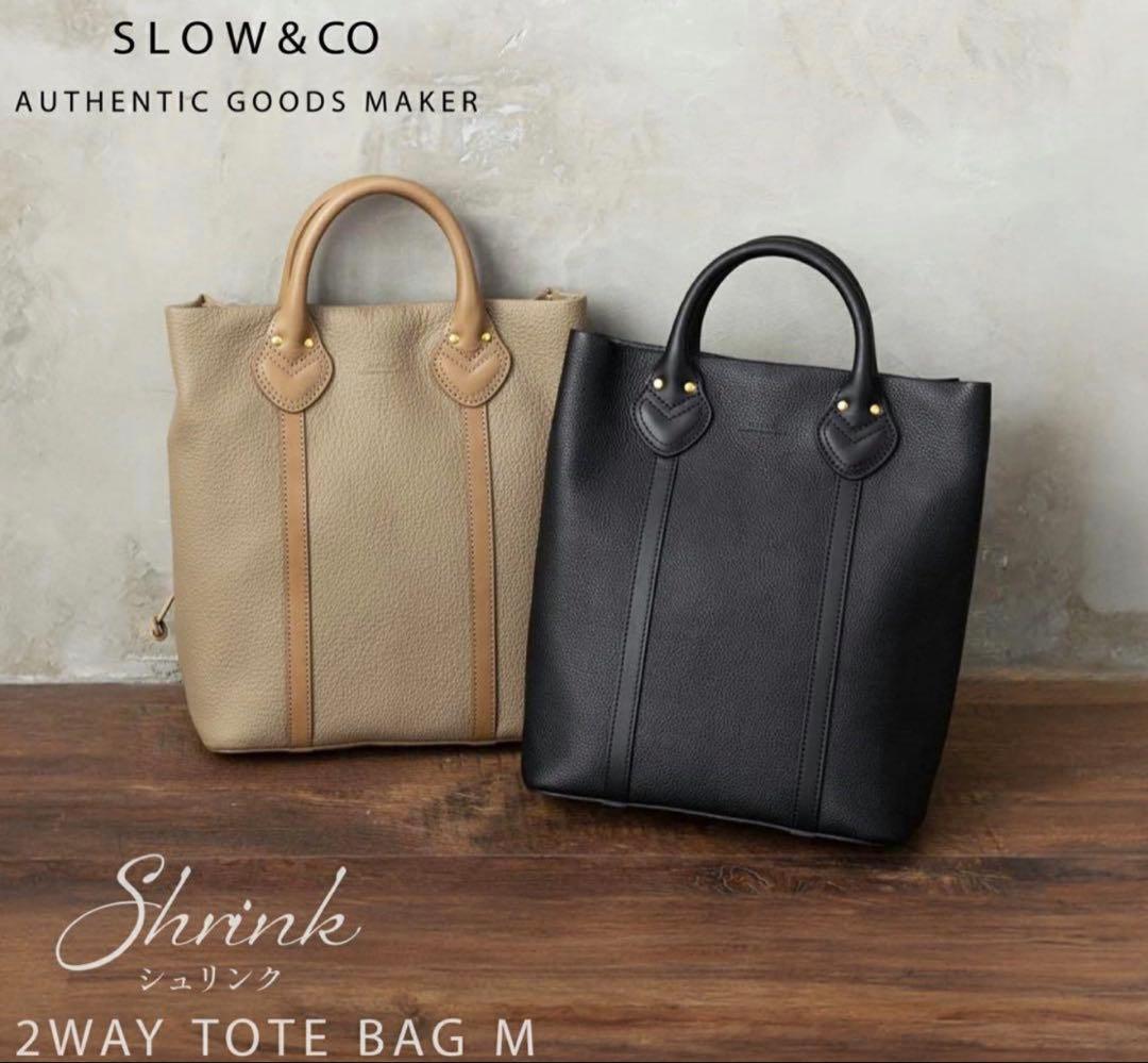 SLOW&CO 2WAYトートバッグ ブラック