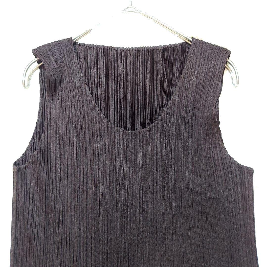 プリーツプリーズ　イッセイミヤケ　大きいサイズ　ワンピース　ロングタンクトップ