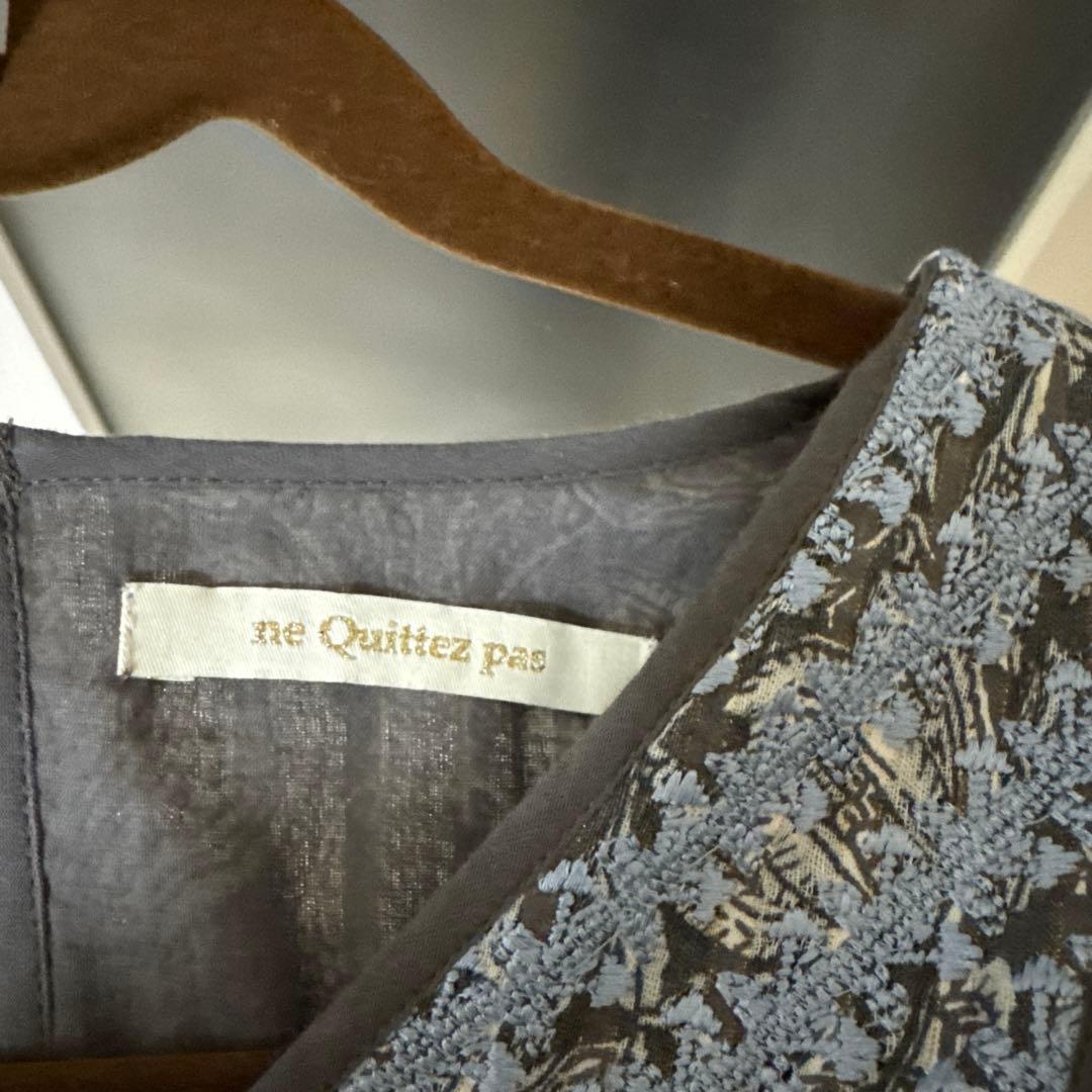 ne Quittez pas ヌキテパ　コットンワンピース