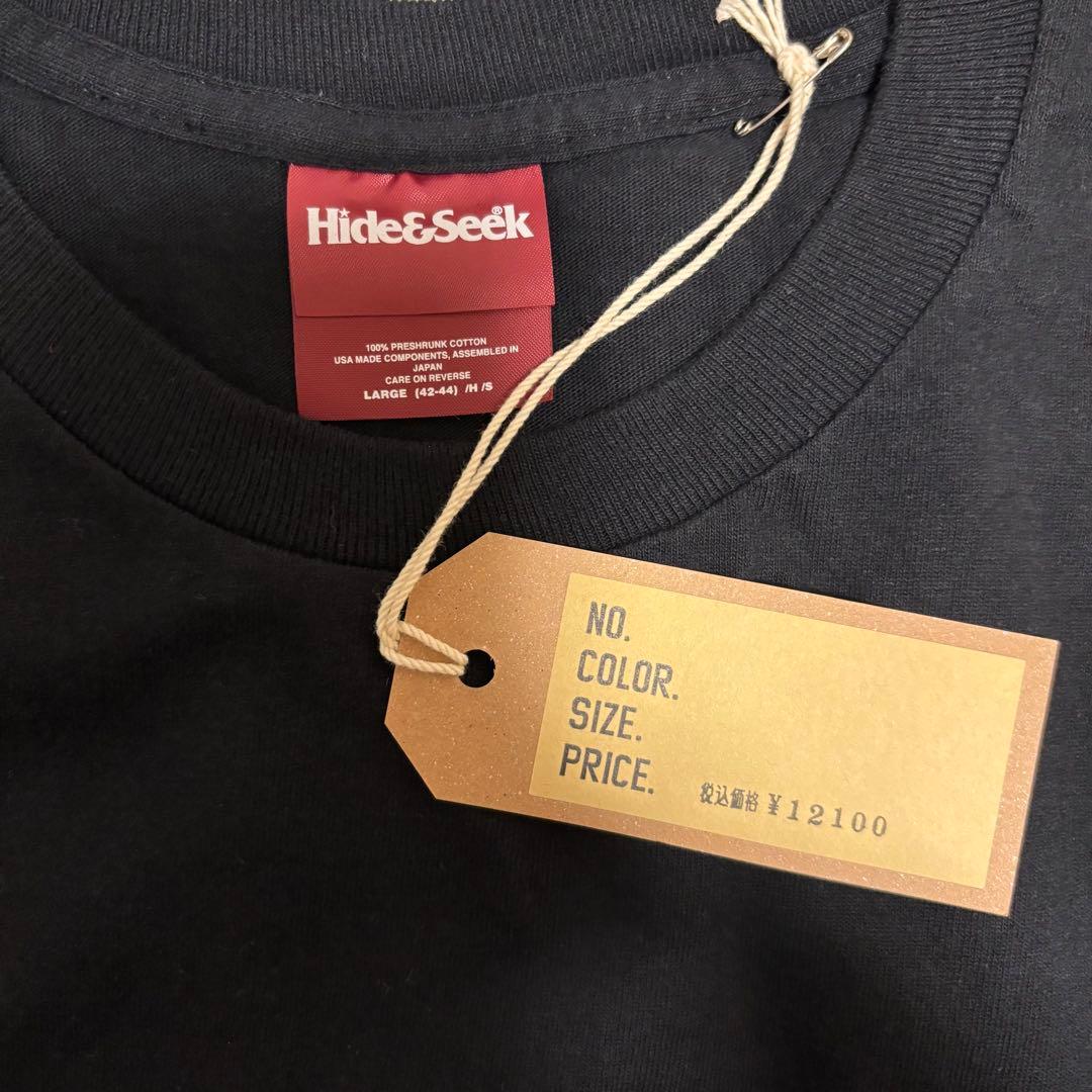 25AW ハイドアンドシーク 30周年ロンT 黒青L新品 キムタク
