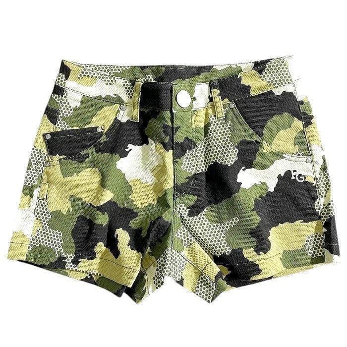 パーリーゲイツ ゴルフ TCドビー 迷彩柄 ストレッチ ショートパンツ 1