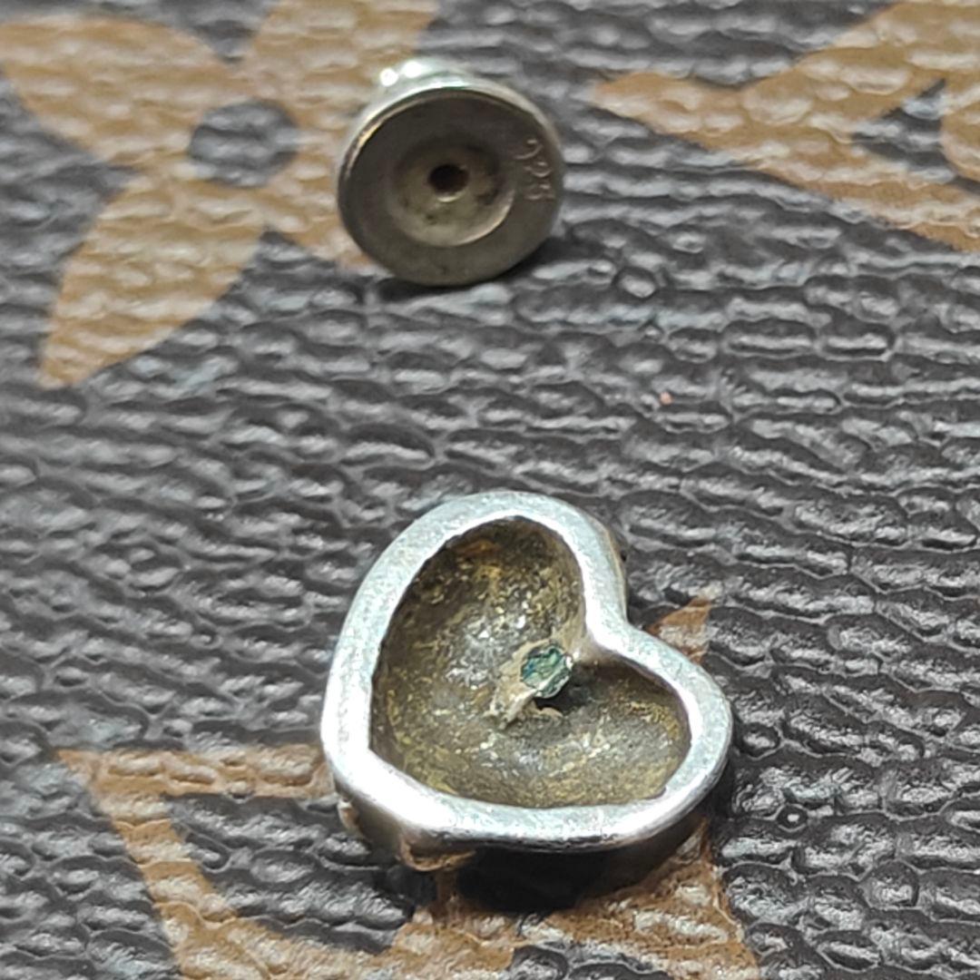 確実正規 クロムハーツ chrome hearts ハート スタッドピアス 片耳